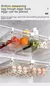 Organizador de geladeira transparente, ovo de frutas, caixa de armazenamento sob - Dommi
