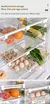 Organizador de geladeira transparente, ovo de frutas, caixa de armazenamento sob - comprar online