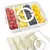 Bandeja Organizadora Multiuso com Tampa – 4 Divisórias para Snacks, Frutas e Legumes - AgiliShop