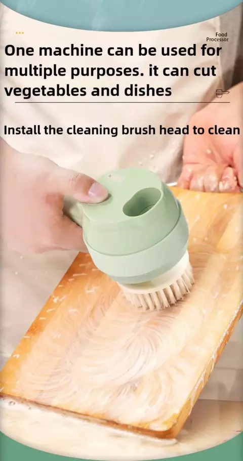 Cortador elétrico de vegetais 4 em 1, processador de alimentos - comprar online