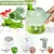 Cortador elétrico de vegetais 4 em 1, processador de alimentos - AgiliShop