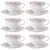 Jogo de Xícaras de Café e Pires Mon Chéri 12 Peças em Porcelana – 80 ml cada - comprar online