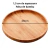 Bandeja Redonda/ Prato de Sobremesa de Bambu Round 20 cm - loja online