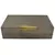 Caixa Decorativa Retangular em MDF com Camurça Cinza e Detalhe em Metal - 26x7,5x12,5cm na internet