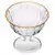 Jogo com 6 Taças para Sobremesa em Cristal Imperial com Fio de Ouro da Lyor - 180ml na internet
