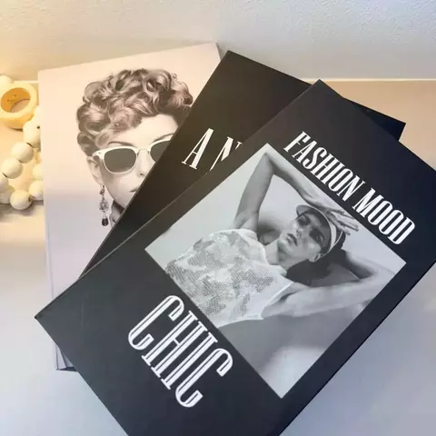 Conjunto com 3 Caixas Livro Decorativas Encaixáveis