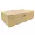 Caixa Retangular Decorativa em MDF com Couro Sintético Bege – 35x10x21cm - loja online