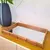 Bandeja Retangular Decorativa Espelhada de Madeira e Bambu - 45,5x35,5cm - comprar online