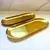 Conjunto com 2 Bandejas de Metal Dourado - 23x9cm na internet