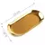 Conjunto com 2 Bandejas de Metal Dourado - 23x9cm - loja online