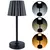 Luminária de Mesa de LED com 3 Tons de Luz Touch em Plástico Preto da Lyor com Cabo USB - 26x10,5cm - comprar online