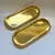 Conjunto com 2 Bandejas de Metal Oval Dourado - 23x9cm - comprar online