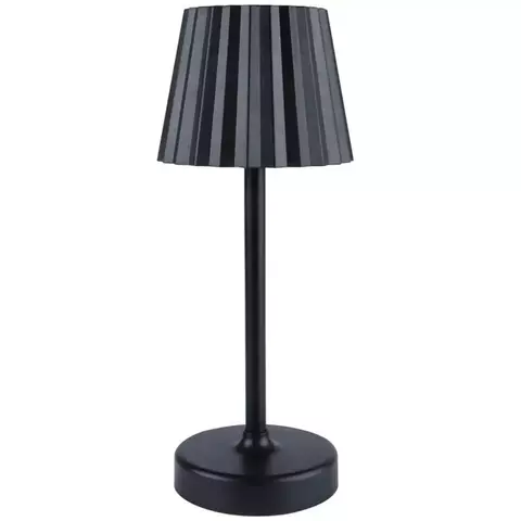 Luminária de Mesa de LED com 3 Tons de Luz Touch em Plástico Preto da Lyor com Cabo USB - 26x10,5cm