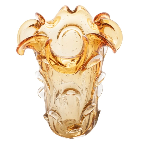 Vaso de Vidro Italy Âmbar 24x18cm