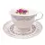 Jogo de Xícaras de Chá Mon Chéri 12 Peças em Porcelana – 220 ml cada - ELLA DOMUS