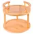 Organizador Multiuso Giratório em Bambu com 2 Andares - 25x24,4cm