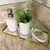 Kit Banheiro Lavabo de Porcelana Cor Branco Flocos com Detalhe Prateado Linha Paris - 3 Peças - comprar online