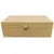 Caixa Retangular Decorativa em MDF com Couro Sintético Bege – 25x8x14cm - comprar online