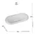 Imagem do Travessa Oval Pearl em Cristal Transparente da Wolff – 24x12cm