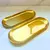 Conjunto com 2 Bandejas de Metal Dourado - 23x9cm - comprar online