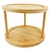 Organizador Giratório Multiuso de Bambu com 2 Andares - 25x18,5 cm