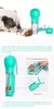 Garrafa de água portátil para cães e gatos, alimentador de alimentos, bebedou na internet