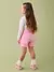 CONJUNTO BLUSA LAÇO COM SHORT SAIA PREGAS MOMI - Pé de Amora