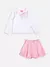 CONJUNTO BLUSA LAÇO COM SHORT SAIA PREGAS MOMI na internet