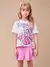 CONJUNTO BLUSA RAPUNZEL COM SHORT ANIMÊ - comprar online