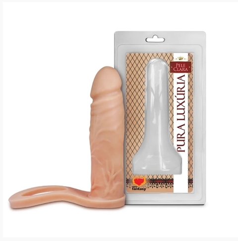 PENIS REALISTICO COM ANEL COMPANHEIRO - 12,4CM X 3CM SEXY FANTASY