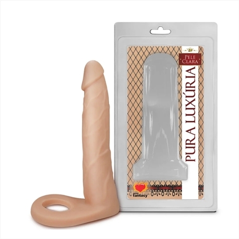 PENIS REALISTICO COM ANEL COMPANHEIRO - 16CM X 3,8CM SEXY FANTASY