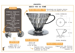 Hario V60 02 Suporte Porta Filtro Coador Passador Café