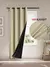1 peça 2 peças cortinas blackout 100% para sala de estar forro com isolamento - comprar online
