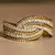 Imagem do Anel de casamento de prata esterlina 925 com zircônia brilhante, elegante estil