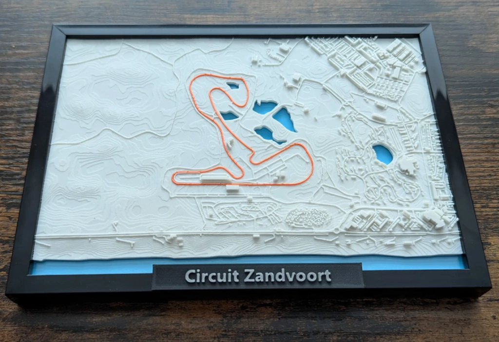 Quadro decorativo 3D - Pistas de corrida