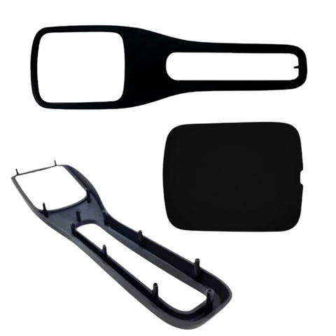 Kit Acabamento C/ Tampa Freio Mão Fox 04/14 Preta (AP1018 + AP1026)