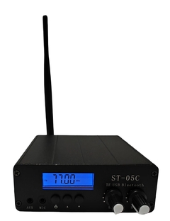 Transmissor FM 0.5W com Antena + Fonte – com Bluetooth, USB, RCA, SD e P2 - comprar online