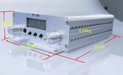 Transmissor FM 15W CZE ST-15B – Aparelho Unitário Sem Acessórios - FM IMPORTS