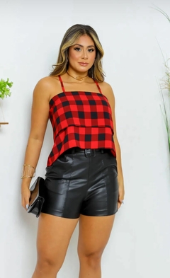 BLUSA FEMININA ALÇA RETA