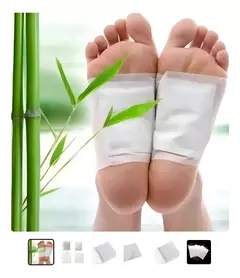 Pack x10 Parches Pies Detox Relajante Sueño Natural Alivio Blanco - comprar online