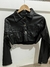 Campera crop cuero