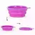 10cm Comedero De Silicona Plegable Bebedero Gancho Acero - tienda online