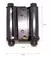 Bisagra Doble Acción O Vaiven De 3 (76mm) Negro El Par!!! - comprar online