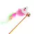 Juguete Gato Cañita Varita Cascabel Raton Plumas Extensible