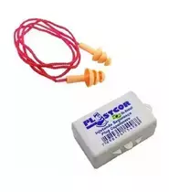 Protetor Plug Auditivo - Silicone C/ Cordao 13DB - CA 18189