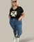 Remera flora glam Negro - comprar online