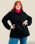 Campera Parka Gabardina Karen con piel NEGRA - thewins