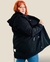 Campera Parka Gabardina Karen con piel NEGRA en internet
