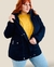 Campera Parka Gabardina Karen con piel azul - thewins