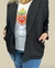 Blazer Luxor Crep Negro - tienda online